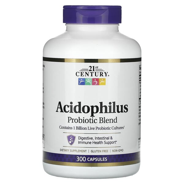 21st Century, Acidophilus, Probiotic Blend, 300 Capsules