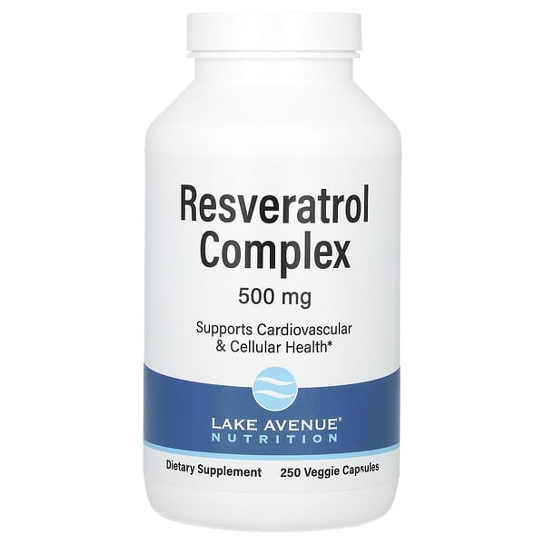 Lake Avenue Nutrition, 레스베라트롤 복합체, 500mg, 베지 캡슐 250정