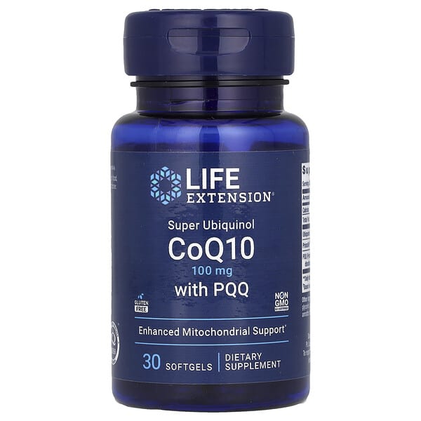 Life Extension, PQQ 함유 슈퍼 유비퀴놀 CoQ10, 100mg, 소프트젤 30정